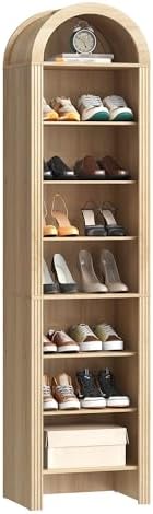 CHOEZON 71" Tall Arched Shoe Cabinet, 8-Tier Shoe Storage Cabinet, Shoe ...