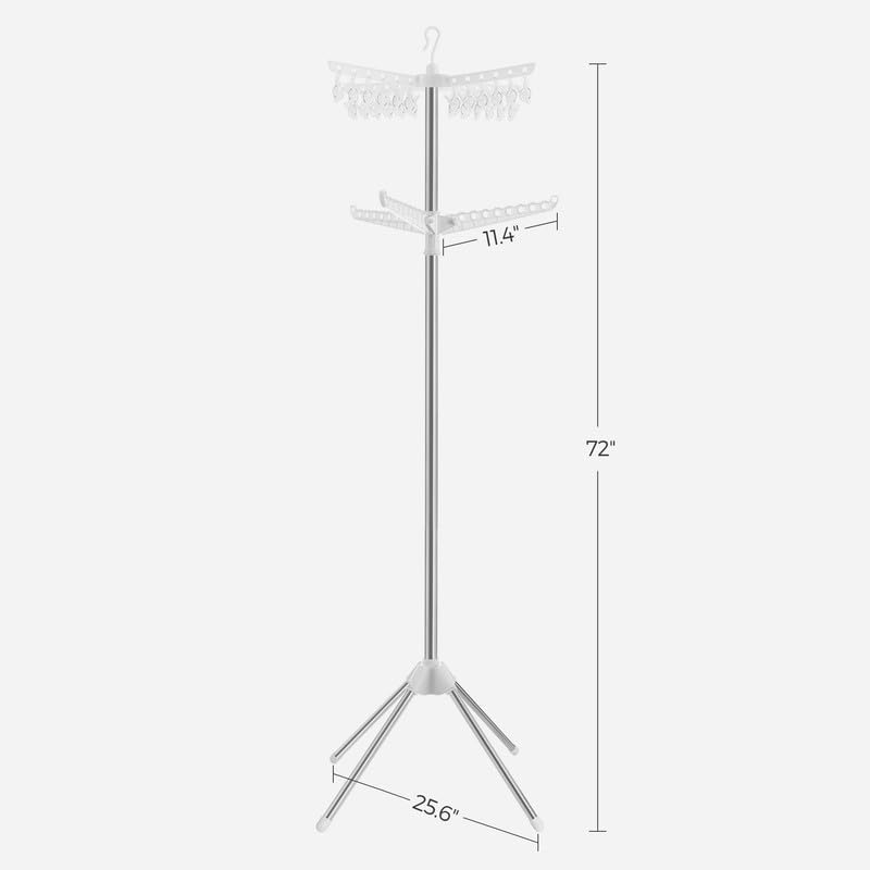 SONGMICS Clothes Drying Rack, 72.8-Inch Drying Rack, 3 Rotatable Arms