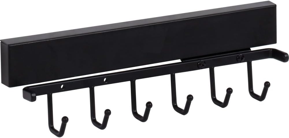 Matte Black 12" Belt Rack