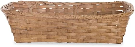 12 Pack Premium Handmade 12" x 9" Light Brown Bamboo Rectangular St...