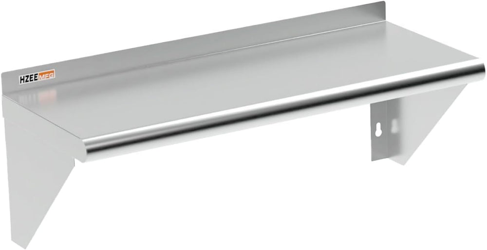 NSF Stainless Steel Wall Shelf 12x30 Inches for Commercial Kitchen