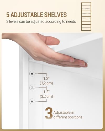 Hzuaneri Freestanding Shoe Storage Cabinet, 10-Tier Tall Shoe Cabinet