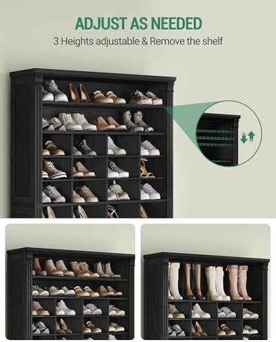 Hzuaneri 13 Tiers Shoe Storage Cabinet, Tall Shoe Cabinet with Cubby