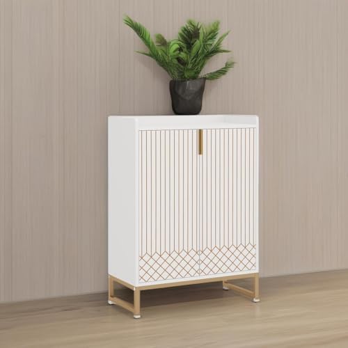 Tribesigns Shoe Cabinet with Doors, 5 Tiers Shoe Storage Cabinet for Entryway...