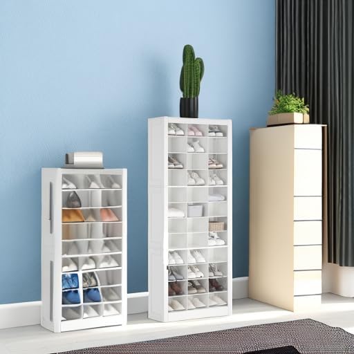 Hzuaneri Shoe Storage Cabinet, 36 Pairs Free Standing Closet Organizer