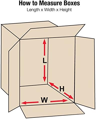 BOX USA Shipping Boxes Medium 18"L x 14"W x 8"H 20-Pack - Corr...