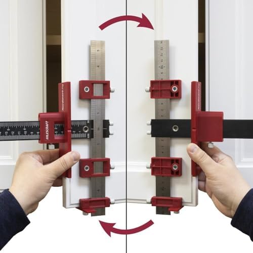Milescraft 1340 Hardware Jig – Adjustable Drill Guide to Quickly Install Cabi...