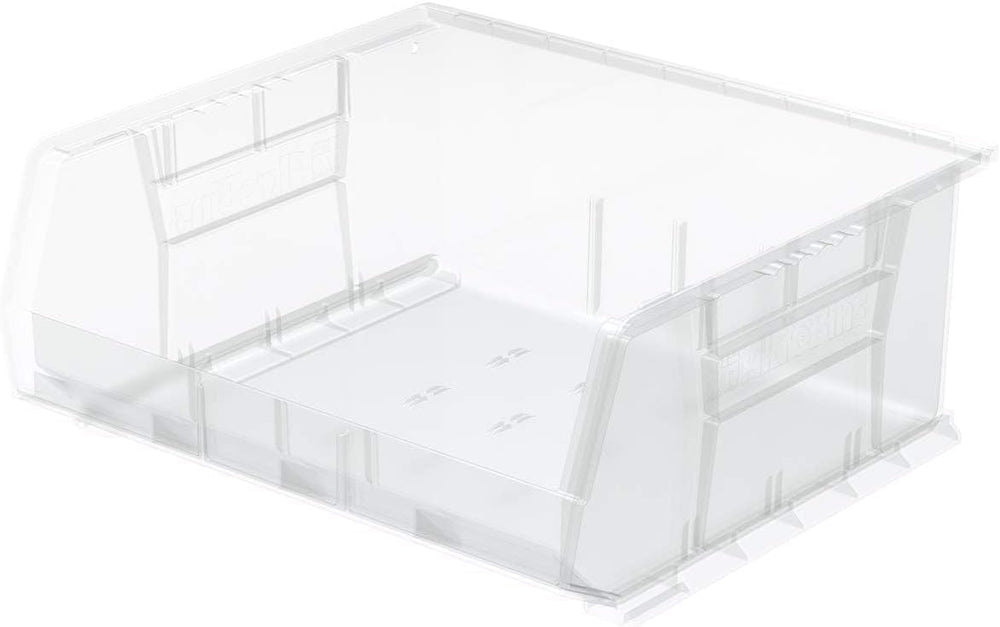 Akro-Mils 30250 AkroBins Plastic Storage Bins, 15"x16"x7", Cle...
