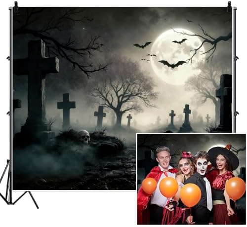 Halloween Backdrop for Photography 10x8ft Gothic Theme Party Decorations