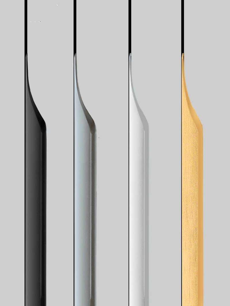 5 Pack Finger Pulls for Cabinets, Streamlined Long Concealed Handle for Home ...