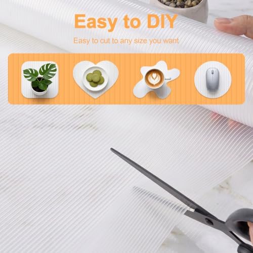 FEXIA Shelf Liner for Kitchen 20IN x 20FT Cabinet Drawer, Fridge Liner