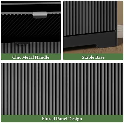 Xixini Shoe Storage Cabinet for Entryway with 6 Flip Drawers, Hidden Slim Woo...