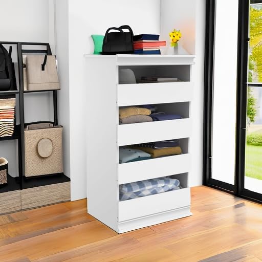 ClosetMaid Modular Storage Unit with 4 Drawers, Wood Closet Organizer, Stacki...