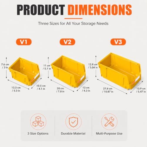 16pc Wall-Mounted Storage Organizer Set with Metal Rails Yellow