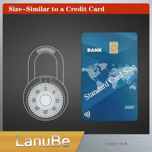 LanuBe Lock Standard Dial Combination Padlock 48 Pack Wide 2-in Red Dial