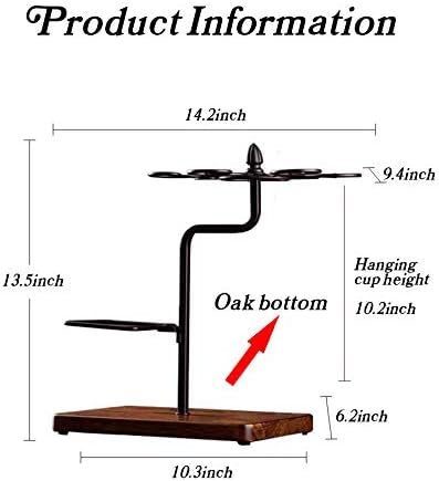 Red Wine Stemware Racks Kitchen Bar Table Decoration Metal Drying Rack Wine G...