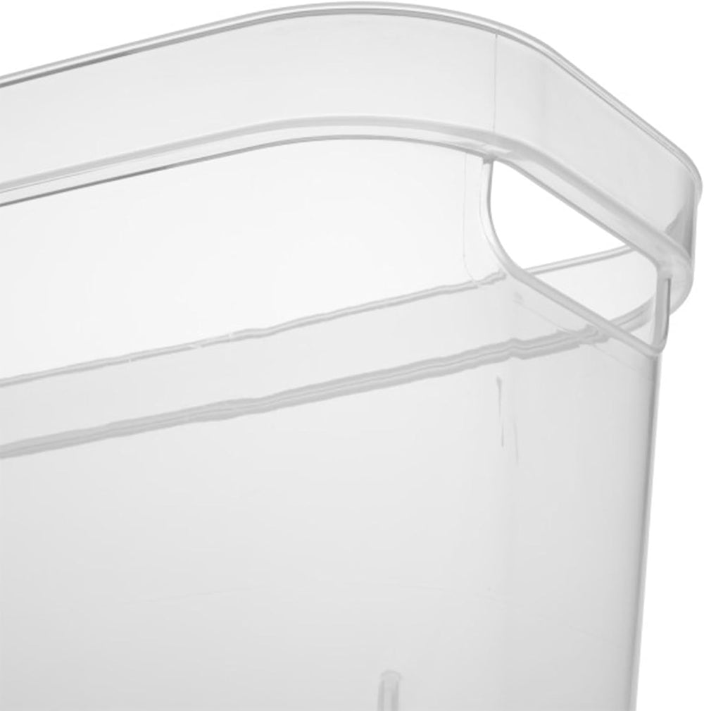 Sterilite 6.25x6.25x15 Inch Narrow Modern Storage Bin w/ Comfortable Carry Th...