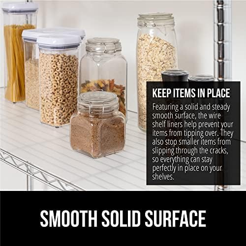 GORILLA GRIP ShelfGuard Wire Shelf Liner, Set of 4, 18x48 Clear