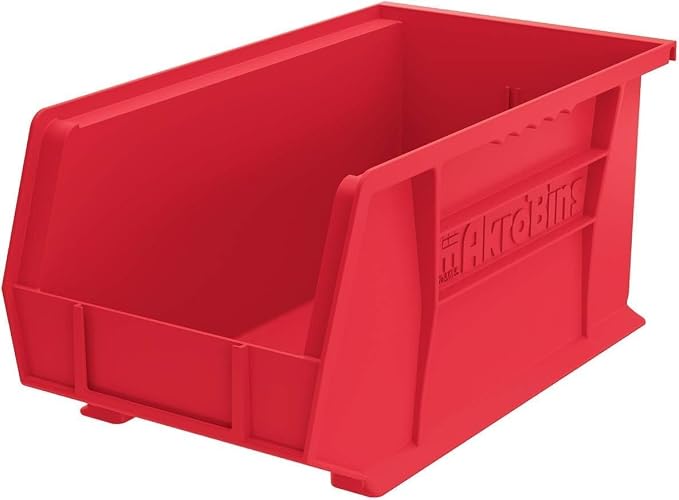 Akro-Mils 30240 AkroBins Plastic Storage Bins, Space-Saving Stackable Bins (1...