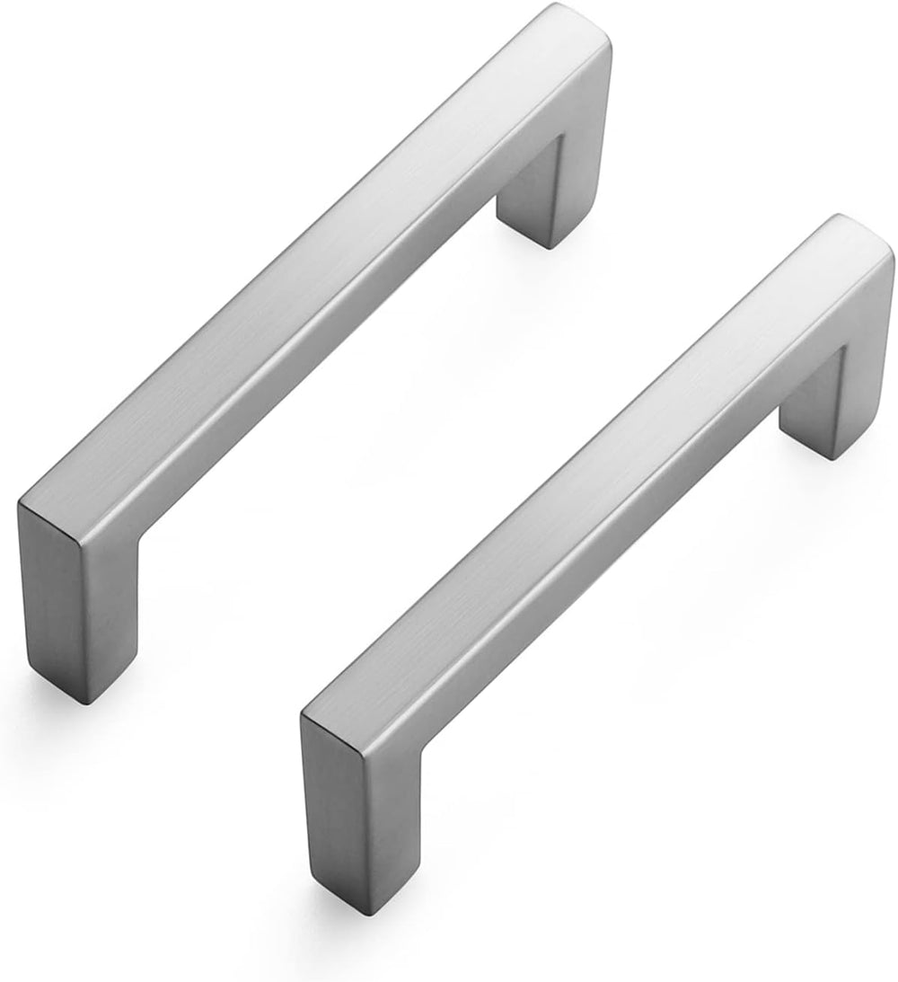 Ravinte Brushed Nickel Square Solid Cabinet Handles, 3 Inch, 30 Pack