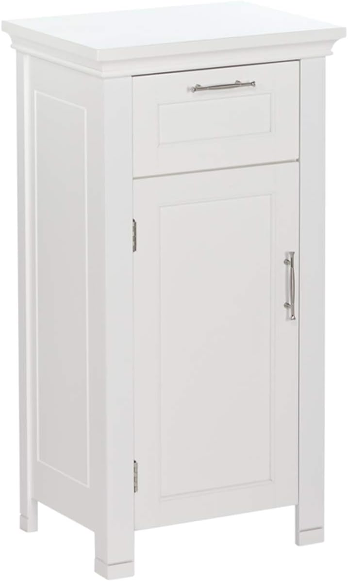 RiverRidge 06-037 Somerset Single Door Floor Storage Cabinet, White