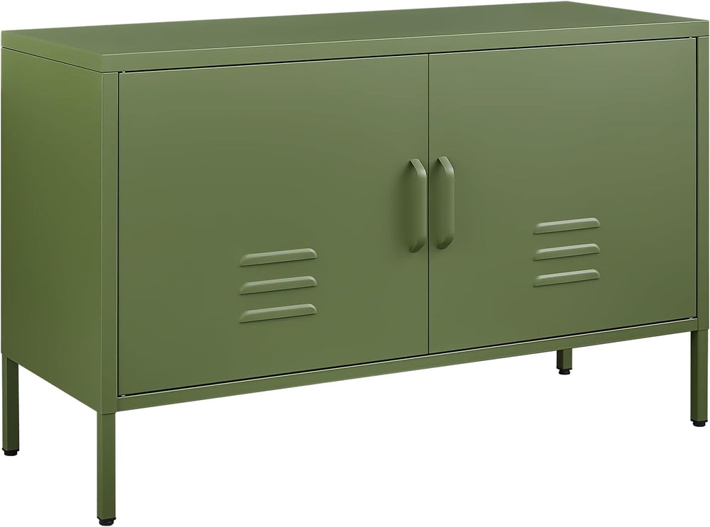 IRONFFICE Metal Storage Cabinet,Metal Cabinet with Doors and Adjustable Shelf...