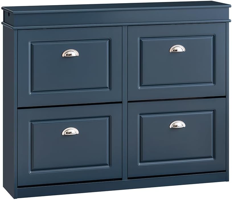 Haotian Shoe Cabinet with 4 Flip Drawers