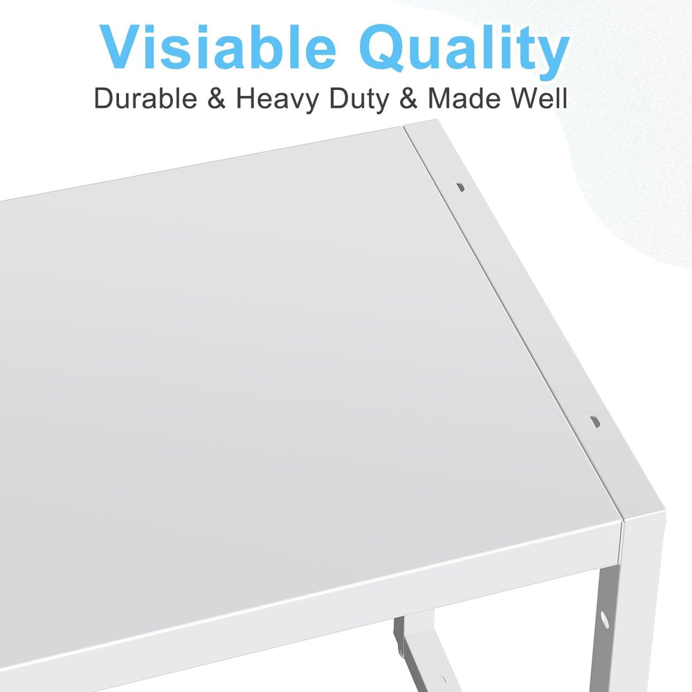 Expandable Kitchen Storage Shelves,110LBS Heavy Duty Metal Shelving Units and...