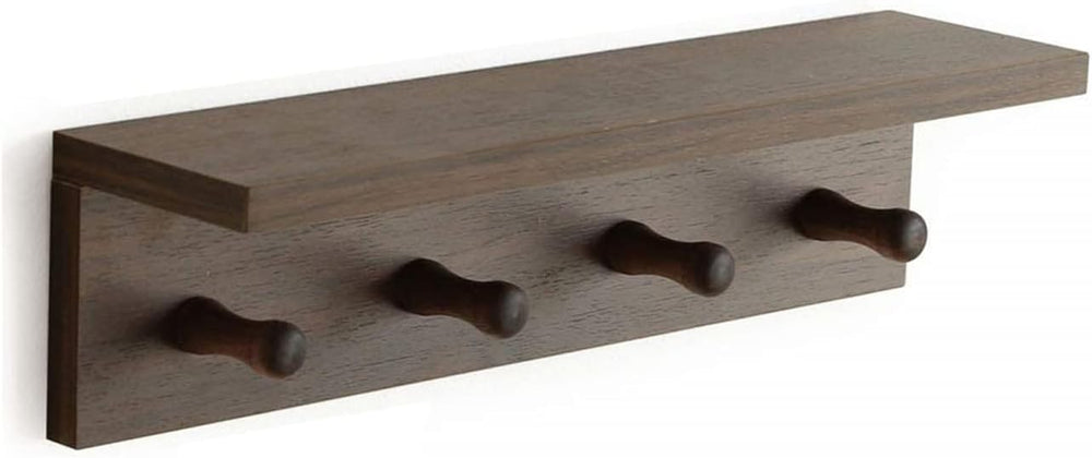 Entrance Coat Rack ,Coat Hooks, Wall-Mounted Wooden Hook Rack, Wall-Mounted S...