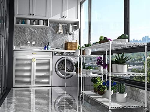 5 Tier NSF Wire Shelf Shelving Unit, 24 x 60 x 82 Inch 7500lbs Capacity Heavy...