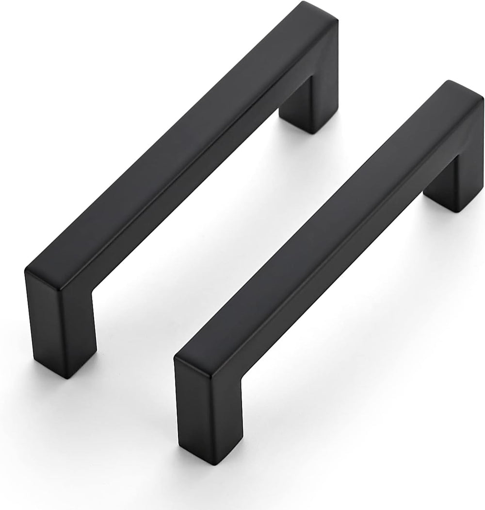 Ravinte Matte Black Square Cabinet Handles & Pulls,4 Inch,18 Pack