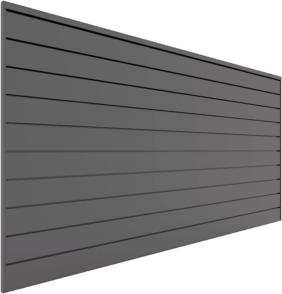 Proslat 88105 Heavy Duty PVC Slatwall Garage Organizer, 8-Feet by 4-Feet Sect...