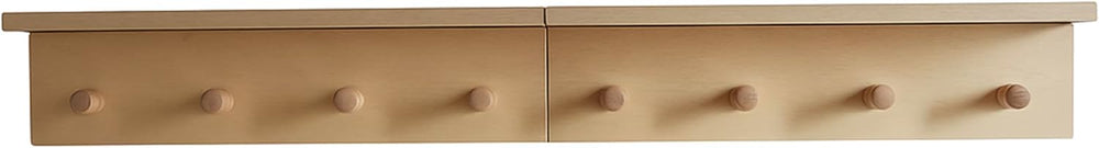 Entrance Coat Rack ,Coat Hooks, Wall-Mounted Wooden Hook Rack, Wall-Mounted S...