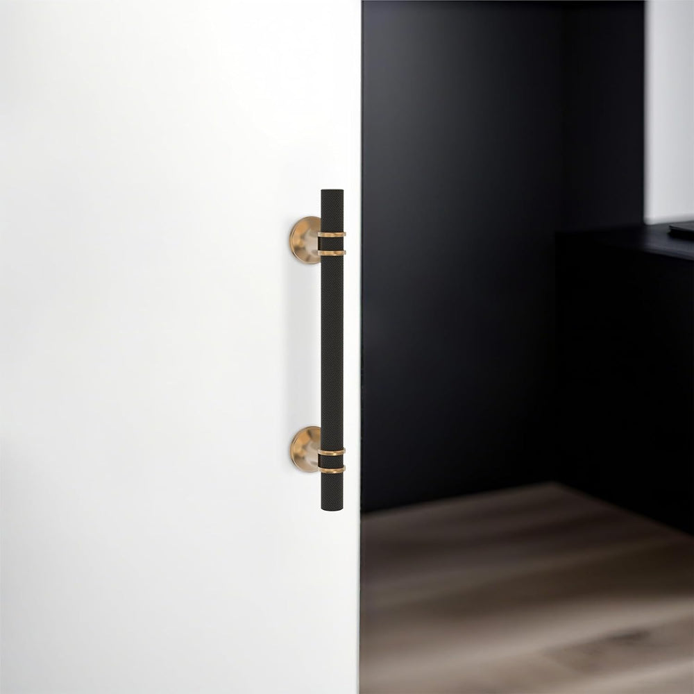 10 Pack 5 Inch Black and Champagne Bronze Cabinet Handles