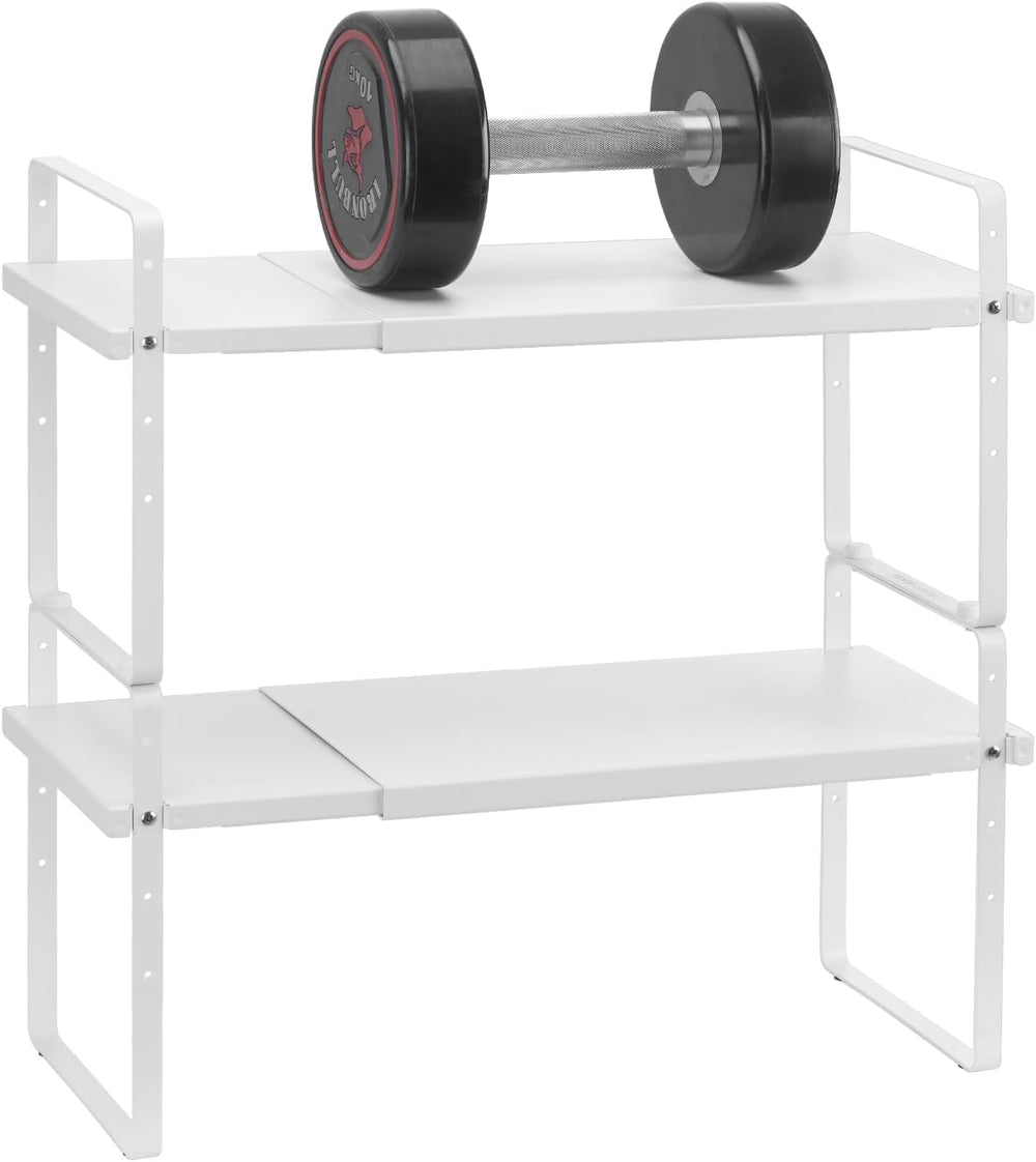 VEVOR Adjustable Kitchen Cabinet Shelf Organizer, 2 Tier Cabinet Shelf