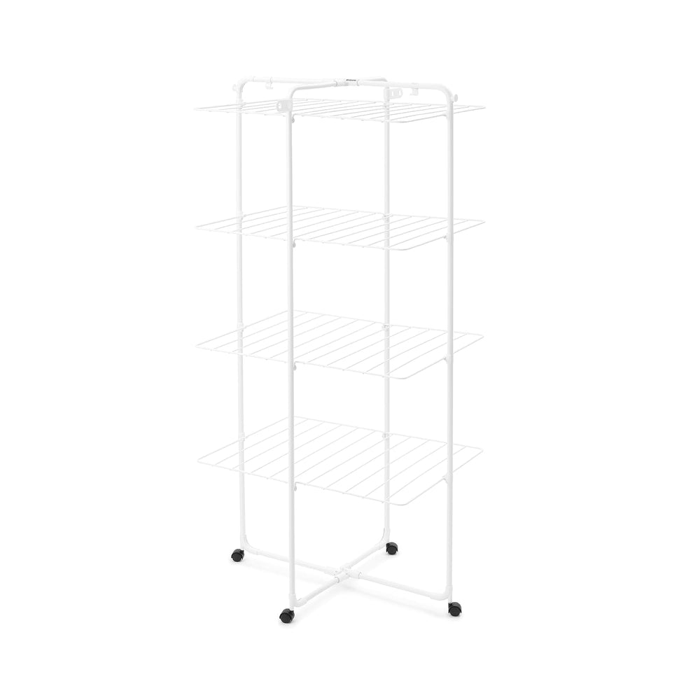 Brabantia HangOn Tower Clothes Drying Rack with Wheels | 98ft (30m) | White |...