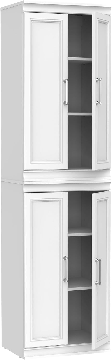 ClosetMaid Modular Storage 21.38-inch W 6-Shelf Wood Closet System with Doors...