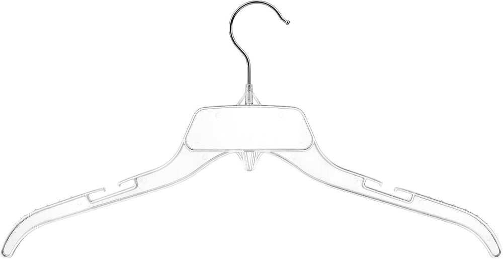 DEILSY™ Clear Plastic Hangers 50 Pack Sturdy Plastic Shirt Hangers