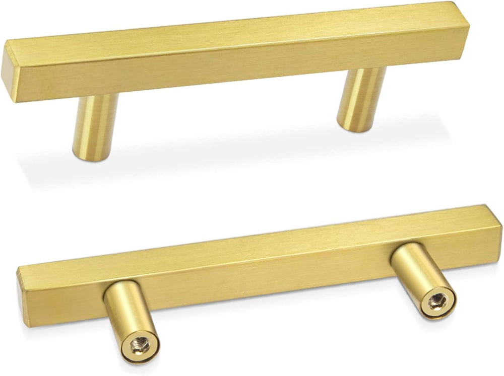 AEEKEL 30 Pack Brushed Brass Kitchen Cabinet Handles 5" Length Drawer Pulls