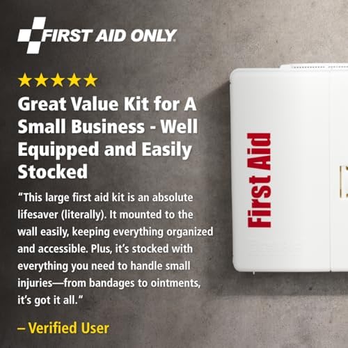 SmartCompliance 50-Person OSHA First Aid Cabinet with Medications