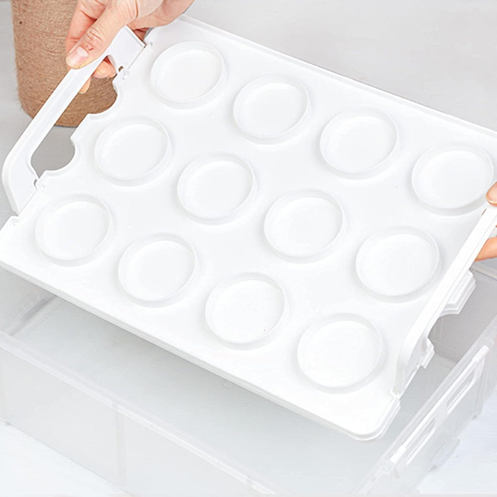 3 Tier Cupcake Carrier with Lid,Holds 36 Cupcakes or 3 Large Cakes Food Trans...