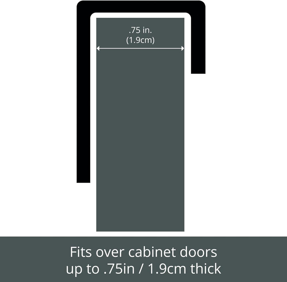 mDesign Over Cabinet Kitchen Storage Unit - Practical Organiser with Stainles...
