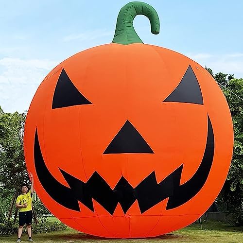 Giant 20Ft Premium Halloween Inflatable Pumpkin Decorations with Blower, Blow...