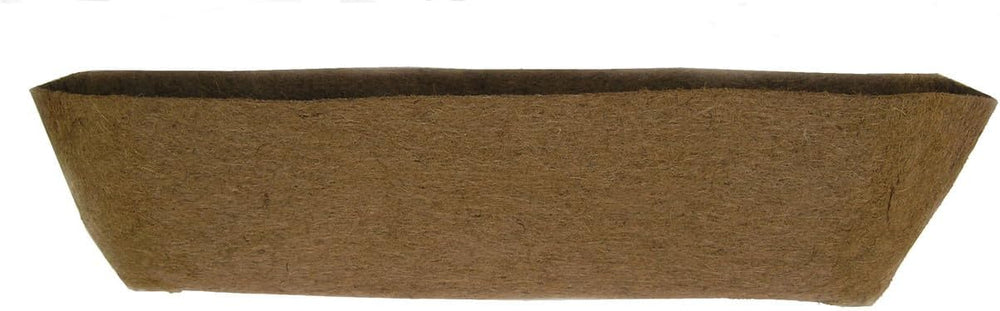 44in Long Molded Coco Fiber Liner for Window Hayrack Planters 44x10x10 2PK