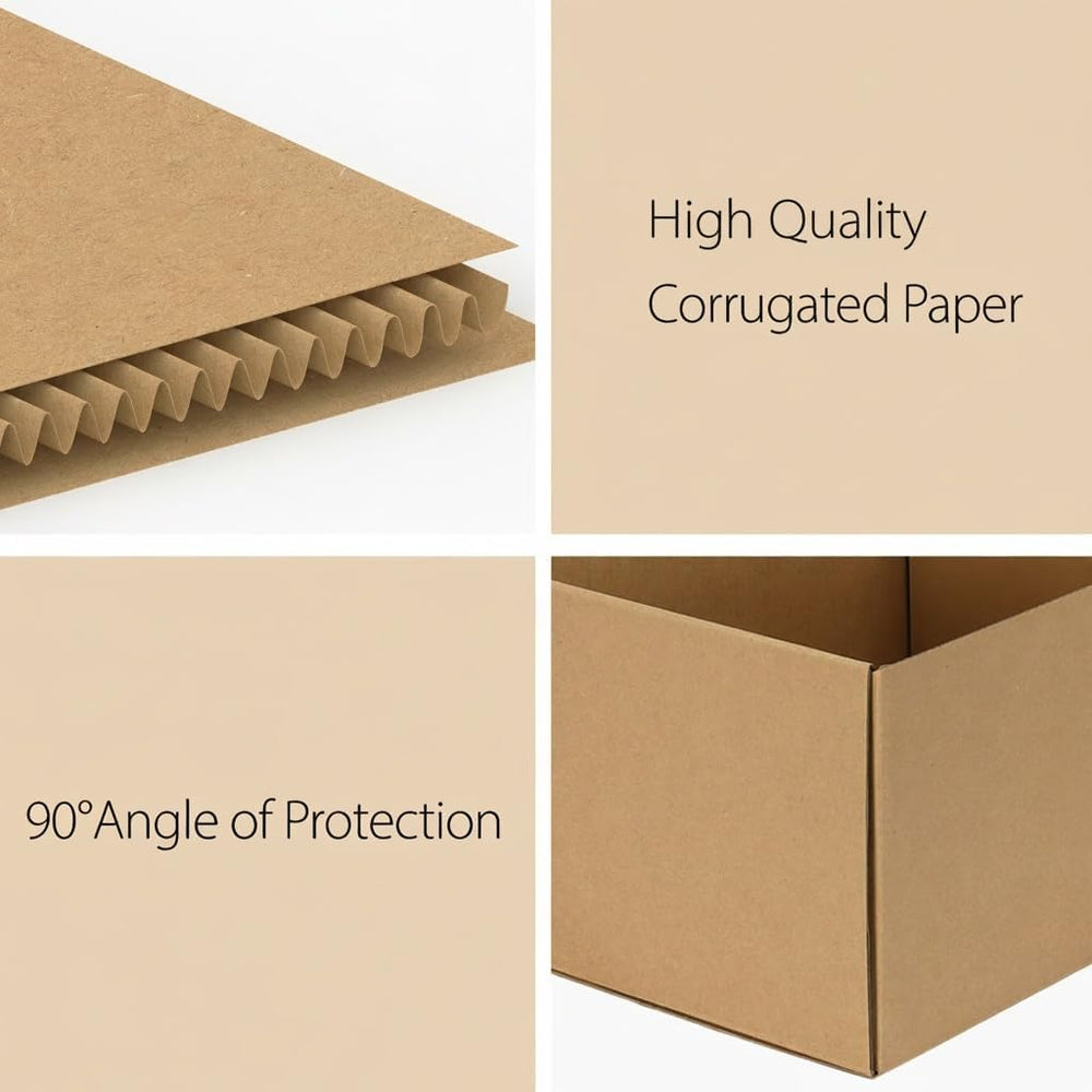 RLAVBL 12x9x6 Shipping Boxes Set of 15, Brown Corrugated Cardboard Mailer Box...