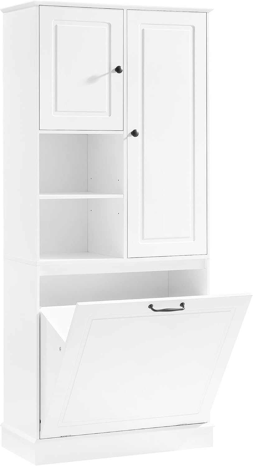 Bellemave 67.7” Tall Tilt-Out Laundry Cabinet Hamper, Large Pull Out Laundry ...