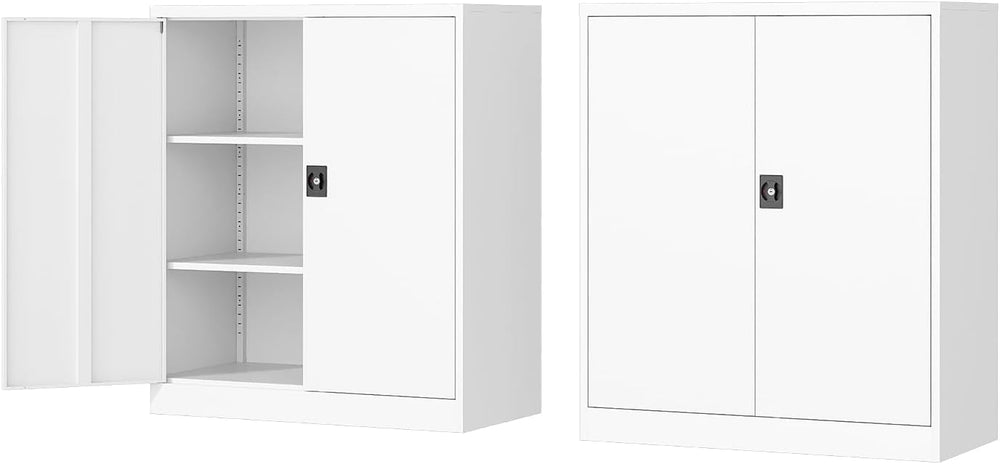 Fesbos Metal Storage Cabinet-36” Tall Steel File Cabinets with Lockable Doors...