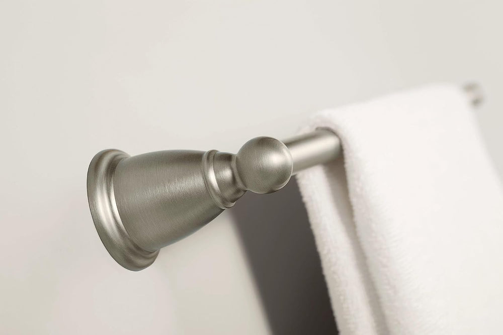Moen Brantford Brushed Nickel 24-Inch Single Bathroom Towel Bar, Traditional ...