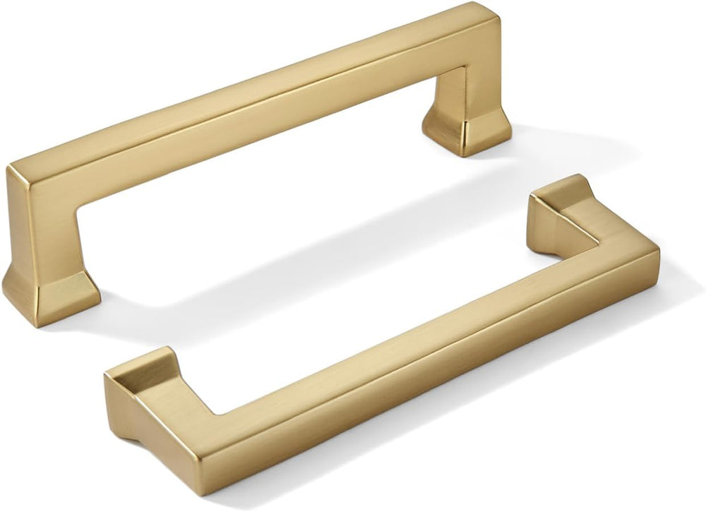 khtumeware 10 Pack 3inch(76mm) Hole Center Champagne Bronze Cabinet Pulls Hea...
