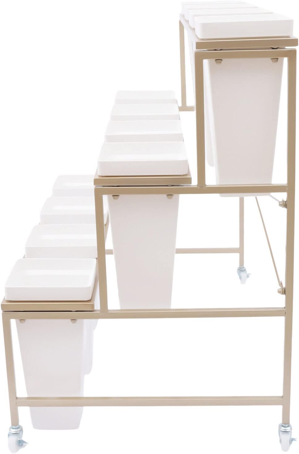 Flower Display Stands with 12 Buckets, Flower Buckets for Cut Flowers 3 Layer...